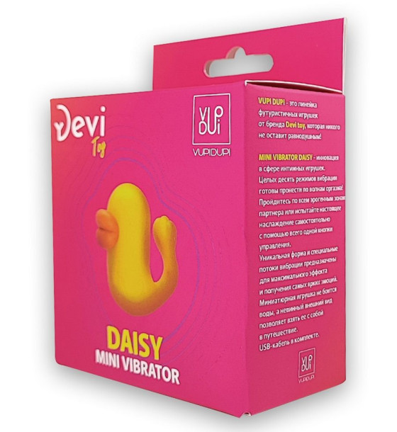 Мини-вибратор в форме уточки Mini Vibrator Daisy